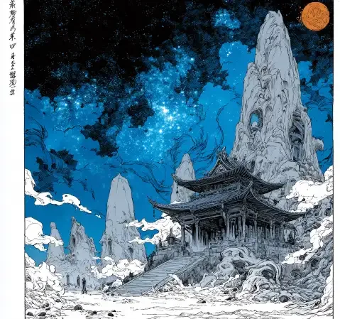 《银月契约》漫画封面，奇幻冒险题材方向条目